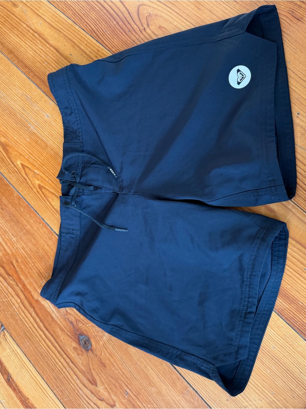 Roxy Men's Black Athletic Swim Shorts with Logo
